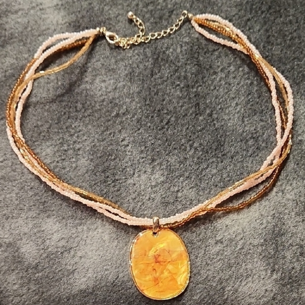 Jewelry BEACHCOMBER SHIMMERING SHELL MOSAIC El Necklace